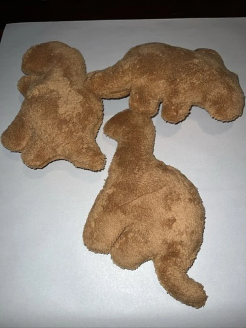 3 Dino Nugget Pillows Plush, Dinosaur Chicken Nugget 10-12 Inches Each